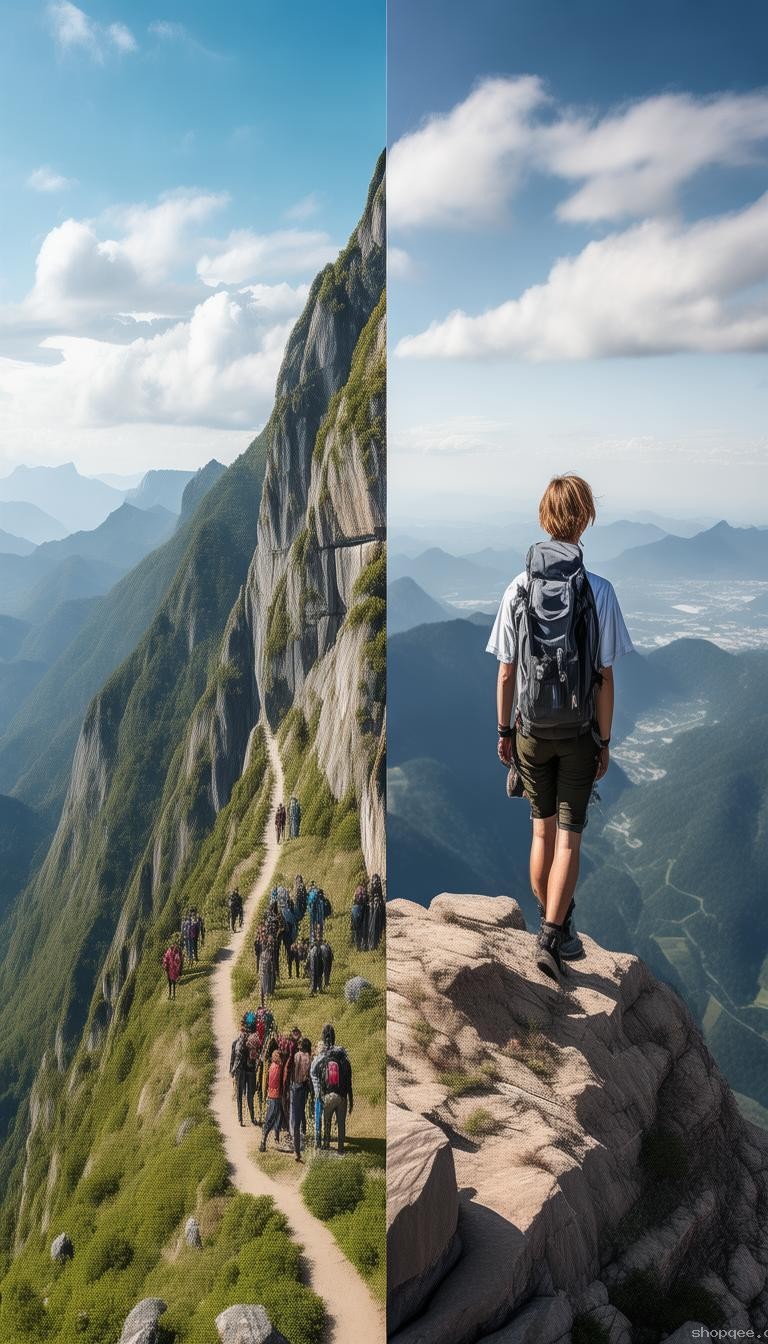 外国朋友被忽悠爬华山与理性规划登山的对比分析